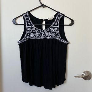 Black and white tank top